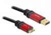 Delock Kabel USB MICRO(M)->USB-A(M) 3.0 1M CZARNY PREMIUM